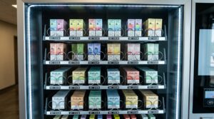 vape vending machine full of vape products