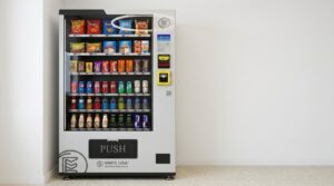 vmfs usa vending machine with snacks and drinks