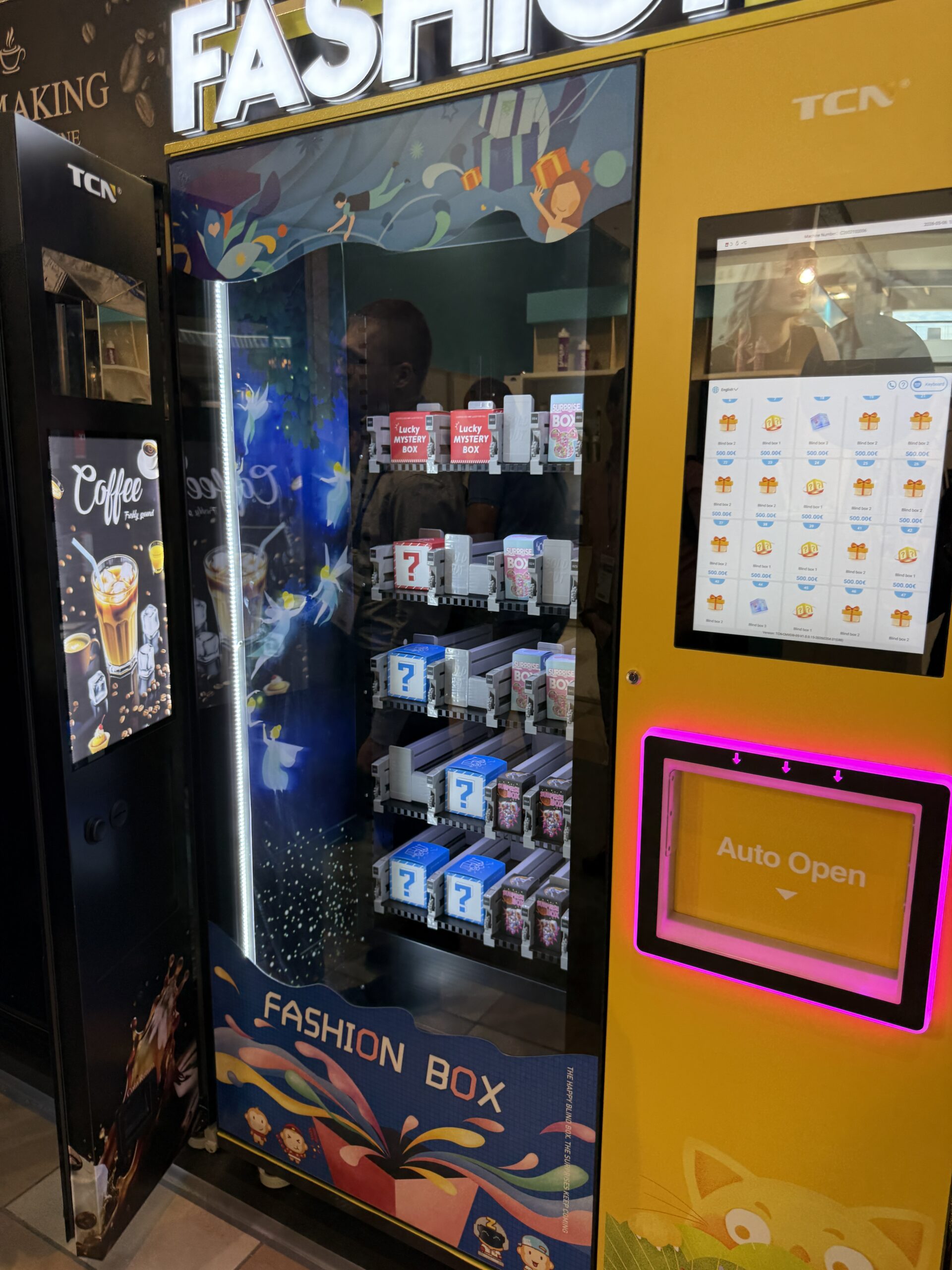 Trading card and blind box vending machine on a show floor, the format this legal guide covers