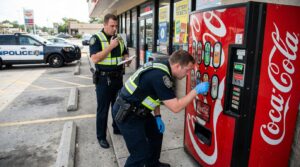 cops checking soda vending machine legal requirements